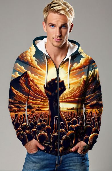 Rise of Unity Sweatshirt - T-Shirts, Hoodies, Zip-Up Jackets, and Pullovers-Zip Up Hoodie