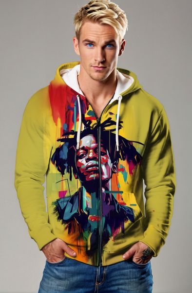 Urban Expressionism Sweatshirt - T-Shirts, Hoodies, Zip-Up Jackets, and Pullovers-Zip Up Hoodie