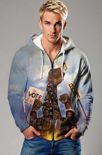 Rise Up for Change Sweatshirt - T-Shirts, Hoodies, Zip-Up Jackets, and Pullovers-Zip Up Hoodie