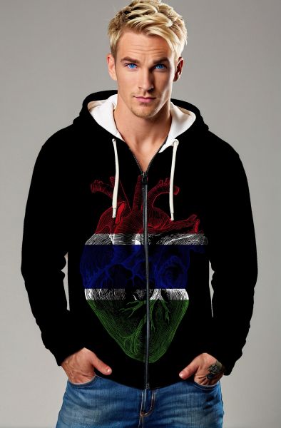 Heart of Unity Sweatshirt - T-Shirts, Hoodies, Zip-Up Jackets, and Pullovers-Zip Up Hoodie