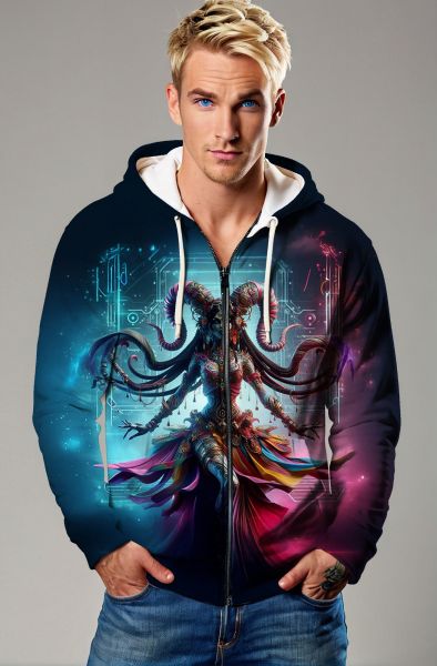 Aries Zodiac Collection: The Queen of Fire Hoodie, Sweatshirt, Zip-Up, T-Shirt-Zip Up Hoodie