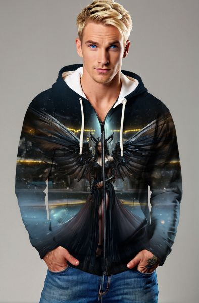 Aries Zodiac Collection: The Warrior of Fire Hoodie, Sweatshirt, Zip-Up, T-Shirt-Zip Up Hoodie