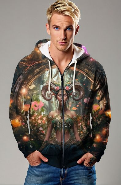 Aries Zodiac Collection: The Guardian of Nature Hoodie, Sweatshirt, Zip-Up, T-Shirt
