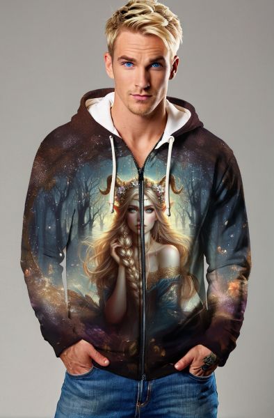 Aries Zodiac Collection: The Eternal Flame Hoodie, Sweatshirt, Zip-Up, T-Shirt-Zip Up Hoodie