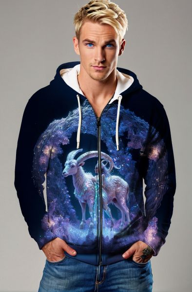 Capricorn Zodiac Collection: The Earthly Journey Hoodie, Sweatshirt, Zip-Up, T-Shirt