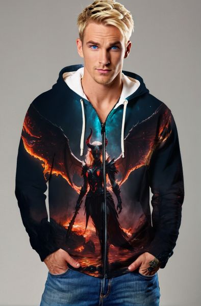 Capricorn Zodiac Collection: The Infernal Queen Hoodie, Sweatshirt, Zip-Up, T-Shirt-Zip Up Hoodie