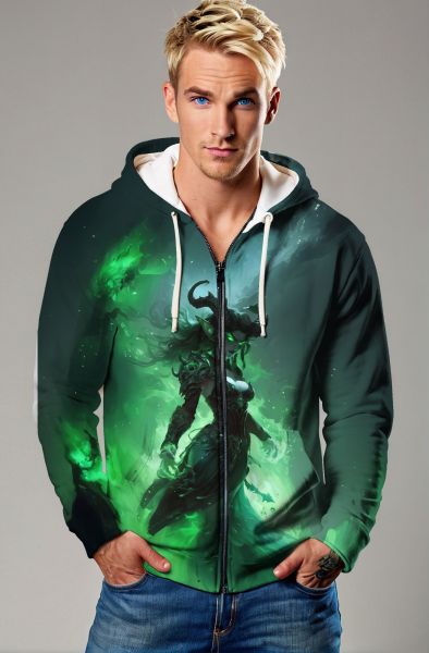 Capricorn Zodiac Collection: The Forest Ruler Hoodie, Sweatshirt, Zip-Up, T-Shirt-Zip Up Hoodie