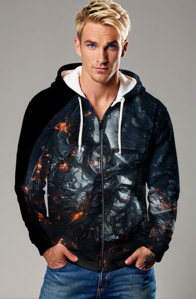 Capricorn's Eternal Voyage: The Starborn Monarch Hoodie, Sweatshirt, Zip-Up, T-Shirt-Zip Up Hoodie