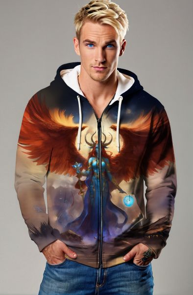 Capricorn's Cosmic Odyssey: The Celestial Ruler Hoodie, Sweatshirt, Zip-Up, T-Shirt-Zip Up Hoodie