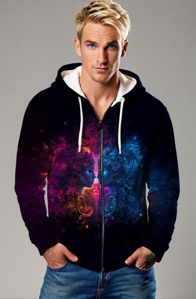 Gemini Zodiac: Duality of Light and Dark Energy Hoodie, Sweatshirt, Zip-Up, T-Shirt