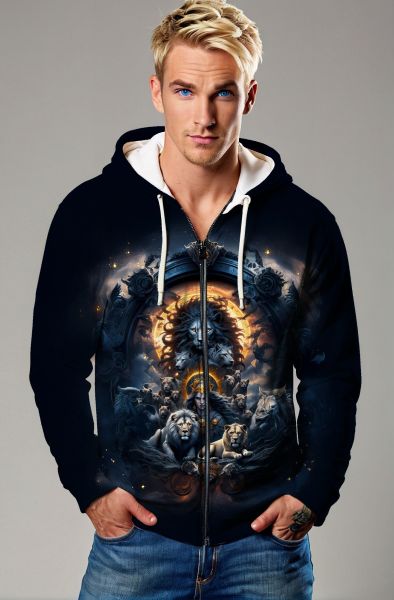 The Pride of the Sun: Lion King’s Legacy Hoodie, Sweatshirt, Zip-Up, T-Shirt-Zip Up Hoodie
