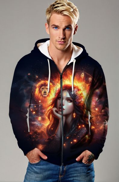 Royal Roar: The Lunar Majesty Hoodie, Sweatshirt, Zip-Up, T-Shirt