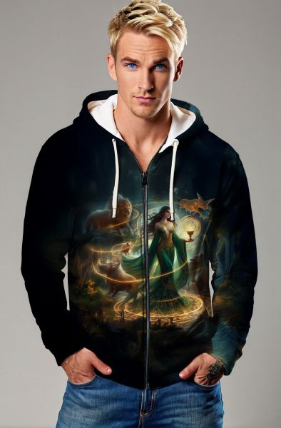 Libra Zodiac Collection: Nature's Harmony - Tranquil Spirit Hoodie, Sweatshirt, Zip-Up, T-Shirt