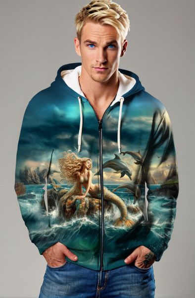 Whispers of the Sea: The Dolphin's Dance Hoodie, Sweatshirt, Zip-Up, T-Shirt
