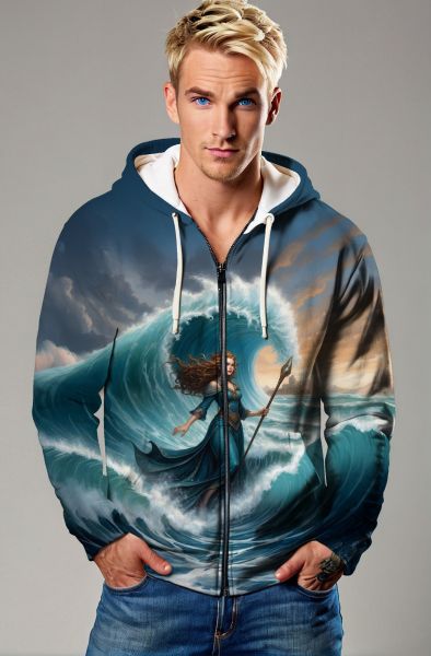 Mystic Waters: The Wave Queen Hoodie, Sweatshirt, Zip-Up, T-Shirt