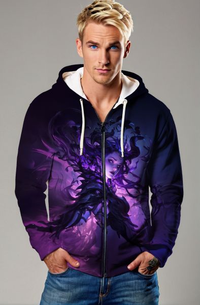 Scorpio Zodiac Collection: Enigmatic Force - The Dark Phoenix Hoodie, Sweatshirt, Zip-Up, T-Shirt-Zip Up Hoodie