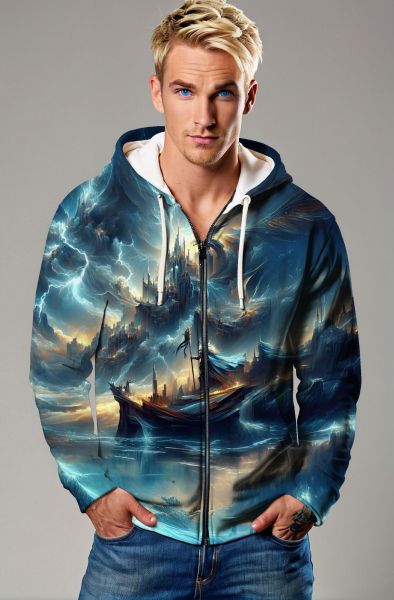 Scorpio Zodiac Collection: Mystical Realm and Twilight Castle Design Hoodie, Sweatshirt, Zip-Up, T-Shirt