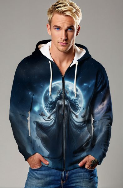 Scorpio Zodiac Collection: Celestial Scorpion Goddess Hoodie, Sweatshirt, Zip-Up, T-Shirt