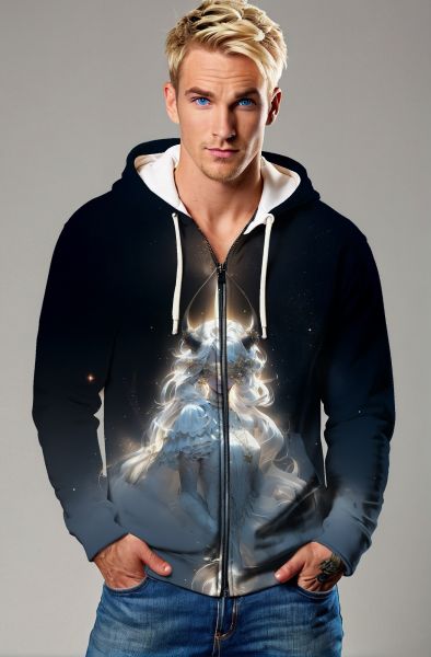 Taurus Zodiac Collection: The Celestial Guardian Hoodie, Sweatshirt, Zip-Up, T-Shirt-Zip Up Hoodie
