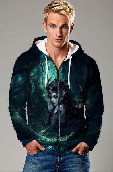 Taurus Zodiac Collection: The Forest Goddess Hoodie, Sweatshirt, Zip-Up, T-Shirt-Zip Up Hoodie