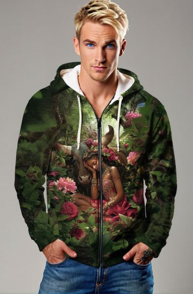 Taurus Zodiac Collection: The Earthbound Beauty Hoodie, Sweatshirt, Zip-Up, T-Shirt-Zip Up Hoodie