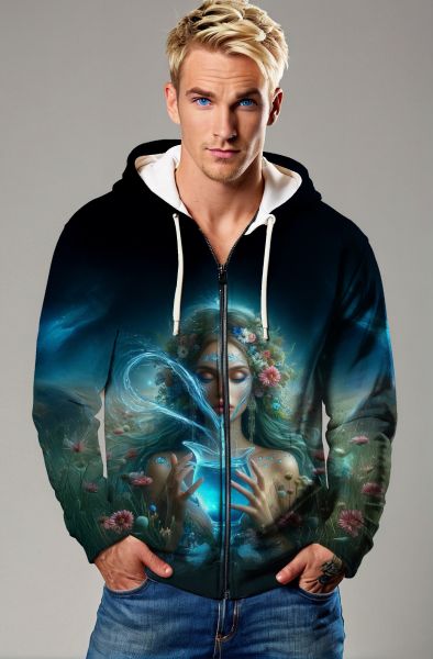 Taurus Zodiac Collection: The Enchantress of Earth Hoodie, Sweatshirt, Zip-Up, T-Shirt-Zip Up Hoodie