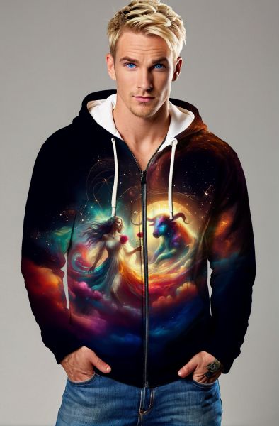 Taurus Zodiac Collection: The Earthly Bond Sweatshirt-Zip Up Hoodie