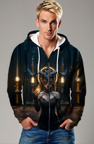 Taurus Zodiac Collection: The Divine Garden of Earth Hoodie-Zip Up Hoodie