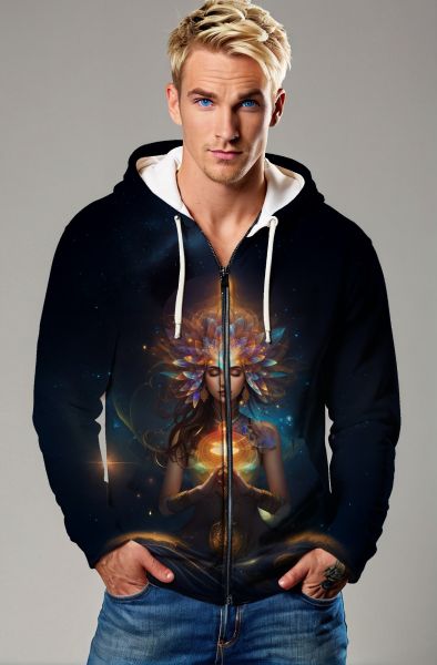 Virgo Zodiac Collection: The Enlightened Soul Hoodie, Sweatshirt, Zip-Up, T-Shirt-Zip Up Hoodie