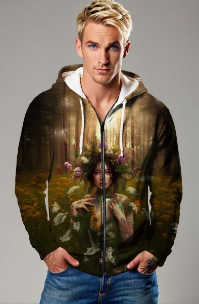 Virgo Zodiac Collection: The Mystic Forest Priestess Hoodie, Sweatshirt, Zip-Up, T-Shirt
