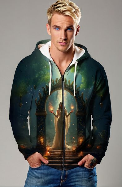 Virgo Zodiac Collection: The Eternal Wisdom Zip-Up-Zip Up Hoodie