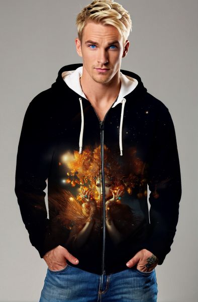 Virgo Zodiac Collection: The Celestial Sorceress Hoodie, Sweatshirt, Zip-Up, T-Shirt-Zip Up Hoodie