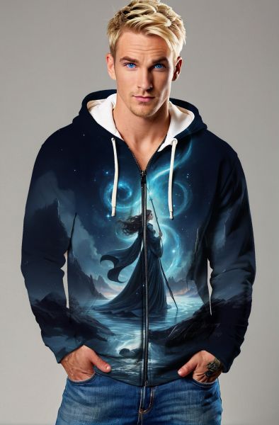 Virgo Zodiac Collection: The Celestial Sorceress Hoodie-Zip Up Hoodie