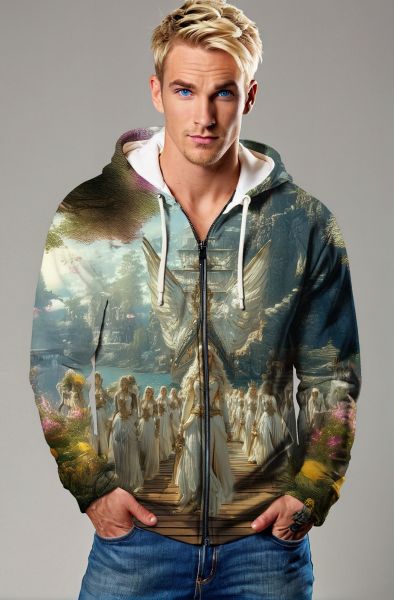 Virgo Zodiac Collection: The Divine Empress Zip-Up-Zip Up Hoodie