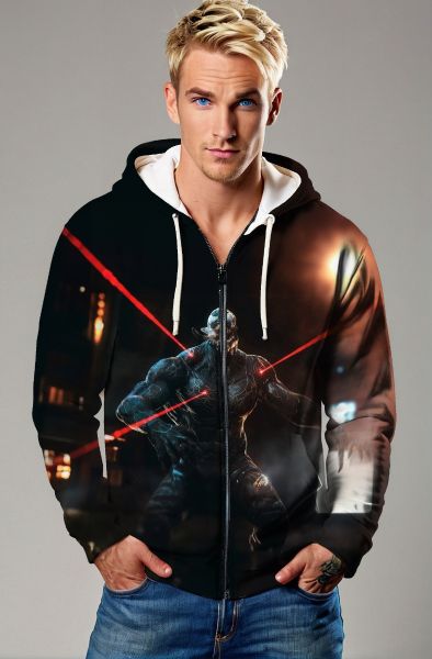 Black Venom Zip Hoodie – City Strike Stealth Edition
