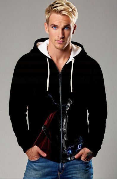 Thor Lightning Strike Full-Zip Hoodie