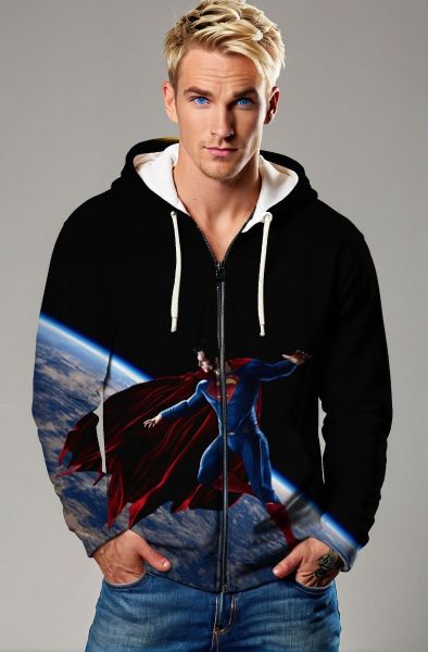 Man of Tomorrow Zip-Up – Celestial Defender Full-Zip Jacket