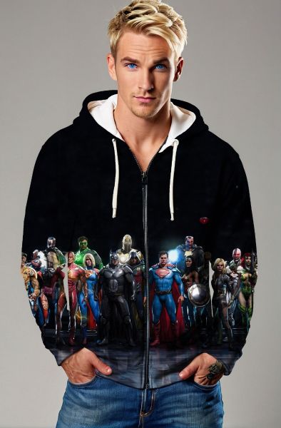 Justice Frontline Zip-Up – DC Icons in Formation