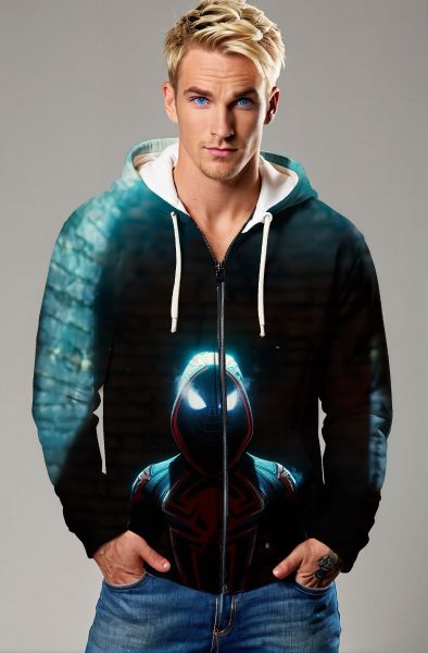 Zip-Up Hoodie - Spider-Man Design