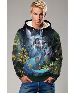 Alcmene Floral Forest Aquarius Unisex Hoodies