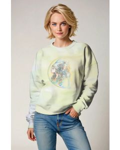 Hercules Aquarius Goddess Moonlit Yellow Ombre Unisex Sweatshirt