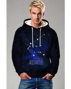 Aquarius Starlight Purple Hoodie for All