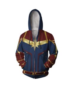 Marvel Digital Printed Unisex Z Marvel Inspired Zip Up Hoodie