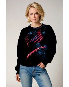 Black Panther Neon Crewneck Sweatshirt
