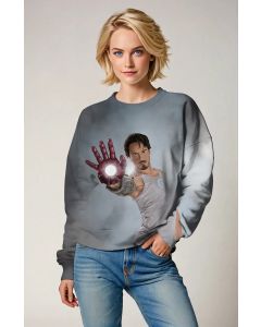 Gray Iron Legend Sweatshirt – Stark Reactor Core Edition