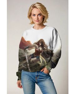 Amazonian Courage Crewneck Sweatshirt – Wonder Woman Charge