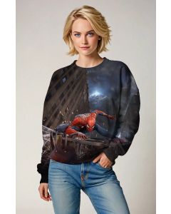 Spider-Man Crewneck Sweatshirt – Webs & Sparks Scene