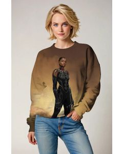 Black Panther Brown Crewneck Sweatshirt