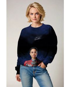 Show off your speed and strength with the Makkari Sweatshirt, featuring a stunning design of Makkari in her Eternals suit