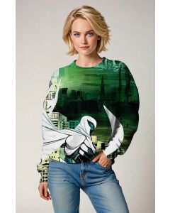 Marc Spector / Moon Knight Sweatshirt – The Enigmatic Hero in White